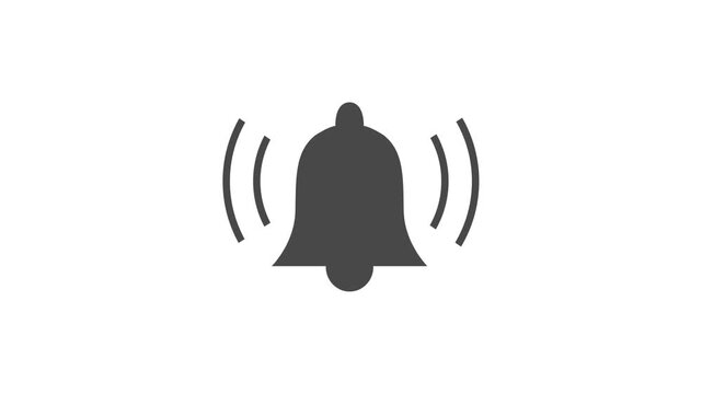 Notification Bell Icon Animation 4K Video
