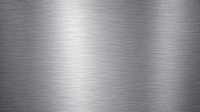 Brushed Metal Texture Background 4K, Silver Metallic Surface with Smooth Industrial Pattern