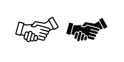 Obraz premium Handshake icon graphic element for project and web designs
