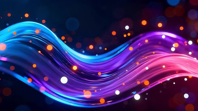 Colorful abstract wave pattern