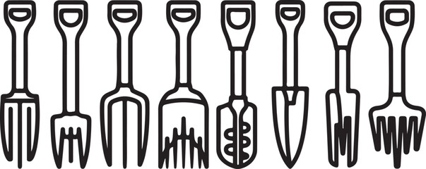 Vector icons set of musical instruments black silhouette style Vector © mahafuza