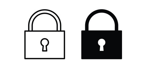 Lock icon graphic element for project and web designs © Sara