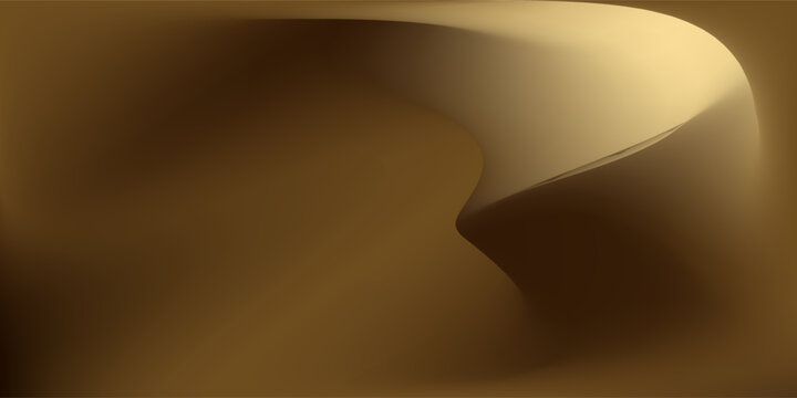 3d gold liquid silky background, golden fabric or metal foil smooth texture