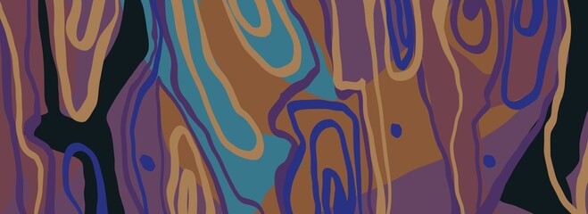 Abstract image for printing. Picture for modern interiors. The picture is painted by hand on a tablet. © neurostructure