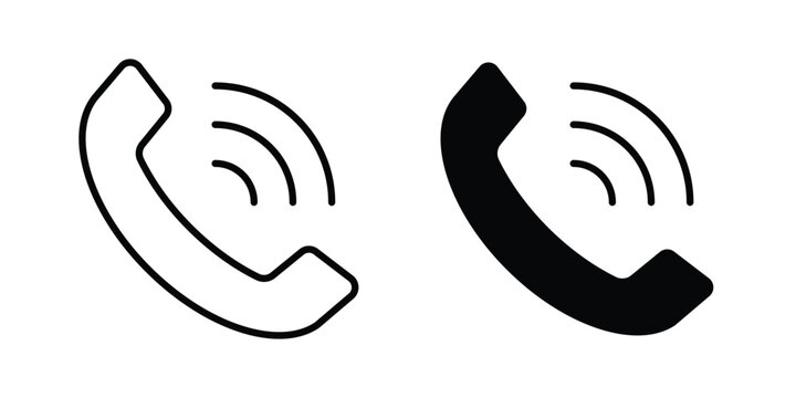 Phone call icon graphic element for project and web designs