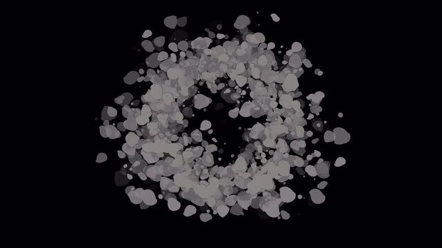 2d vfx explosion transparent backgorund with alpha channel
