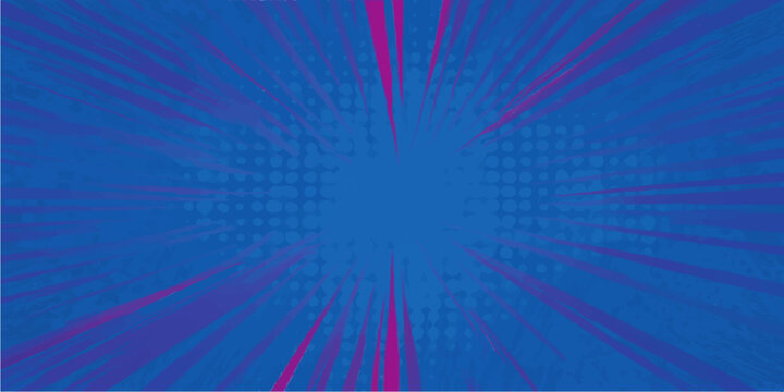 Abstract blue binary code background with glowing digital rays and energy burst design