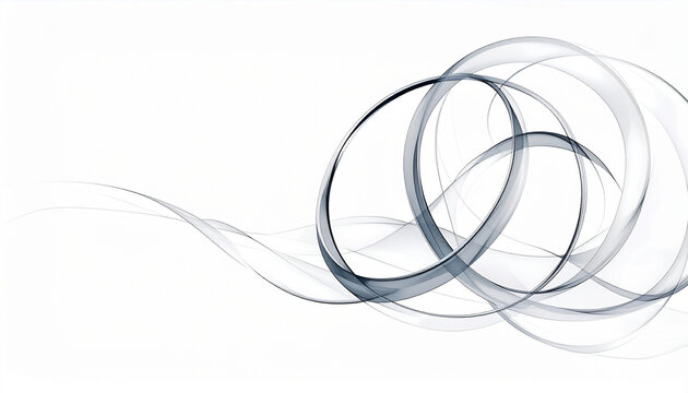 Abstract swirls on white background