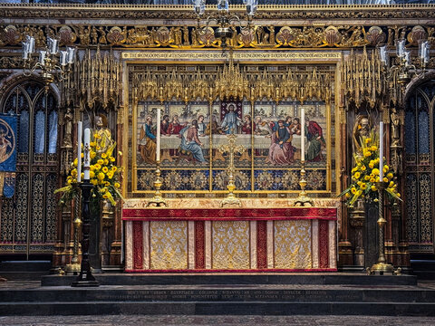 Main Altar in Historic Westminster Abby, London