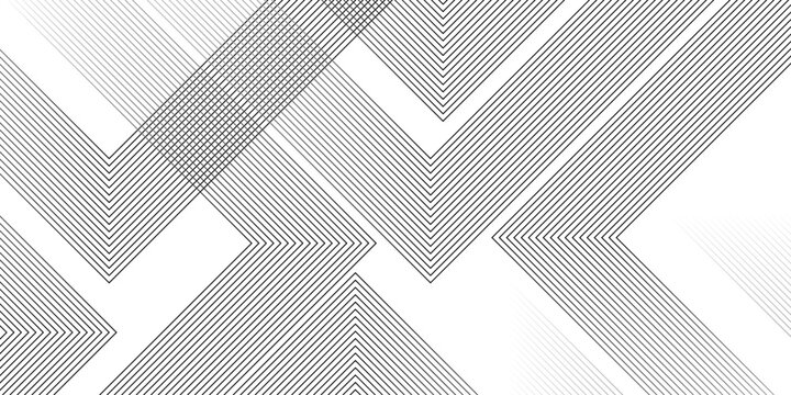 Geometric diagonal oblique vector curve gradient black and white graphic stripe line. Repeated fine diagonal lines Thin slash line stripes diagonal vector elegant background