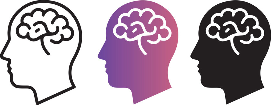 modern Emotional Anxiety Symbol Icon