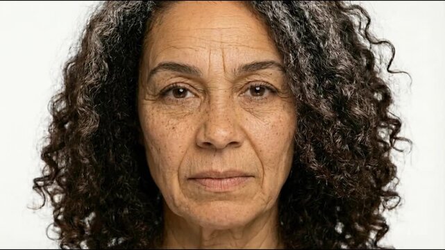Changes in protein and cellular structure shown during the aging process of a woman - timelapse