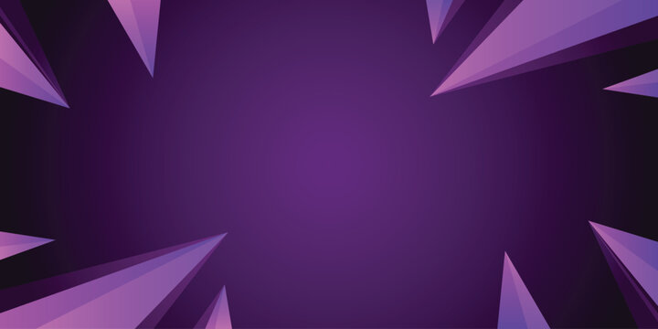 Modern abstract purple geometric background with sharp triangular shapes and a gradient effect, suitable for digital design projects and presentations