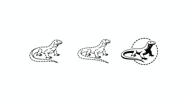 Stylized turtle silhouette with halftone dot pattern