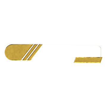 Gold Transparent Glass Lower Third