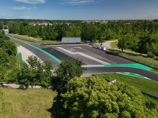 Fototapeta premium Aerial viev of Monza Racing Circuit
