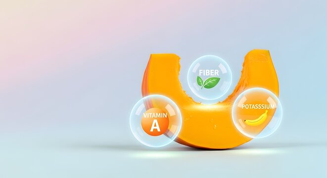 Vitamin C effervescent tablets dissolving in water with orange slices and green leaves for health and wellness concept