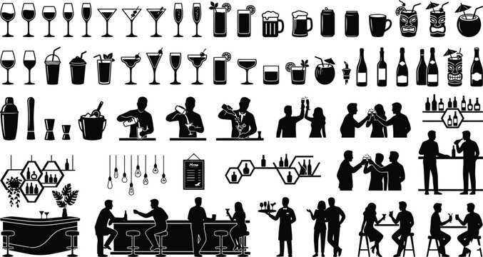 Cocktail Bar Icons
