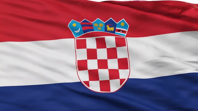 Croatian Flag Unfurls with National Pride