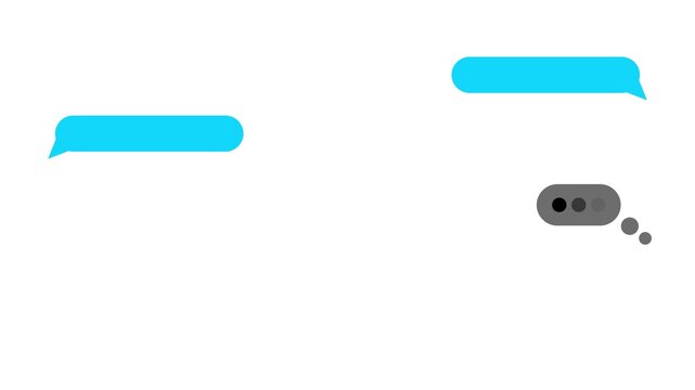 Message Notification Animation with Minimal Chat Interface