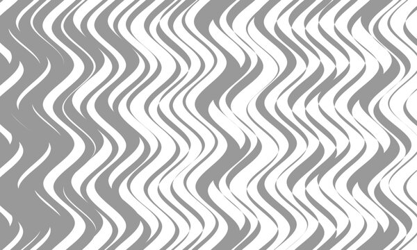 abstract thin to thick grey tweak smooth wave line pattern art.