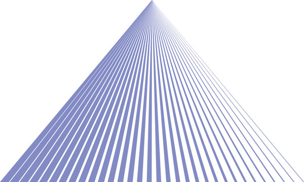 abstract thin to thick triangle line pattern art.