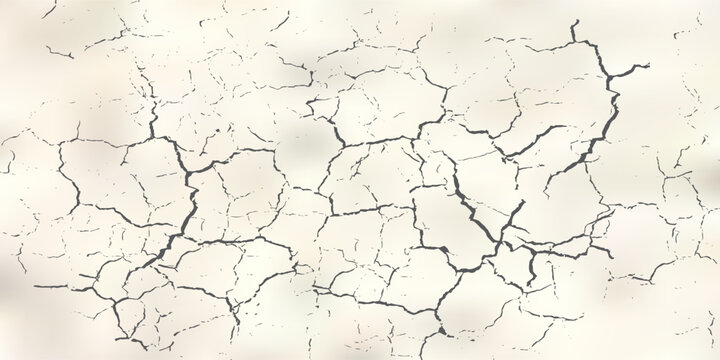 Dry Cracked Earth Texture Background Showing Severe Drought, Parched Soil and Environmental Deca