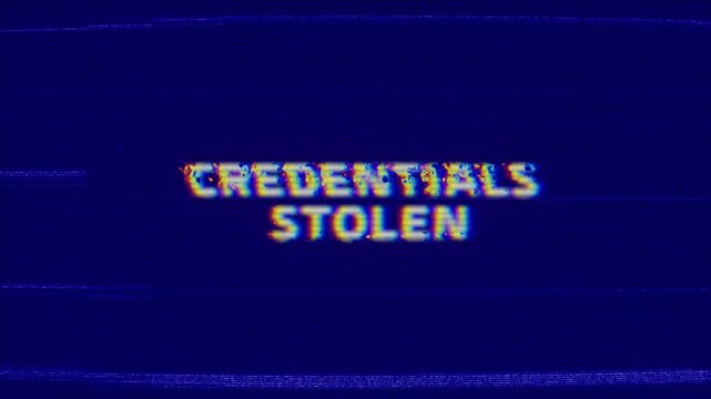 CREDENTIALS STOLEN Retro Text Intro Effects