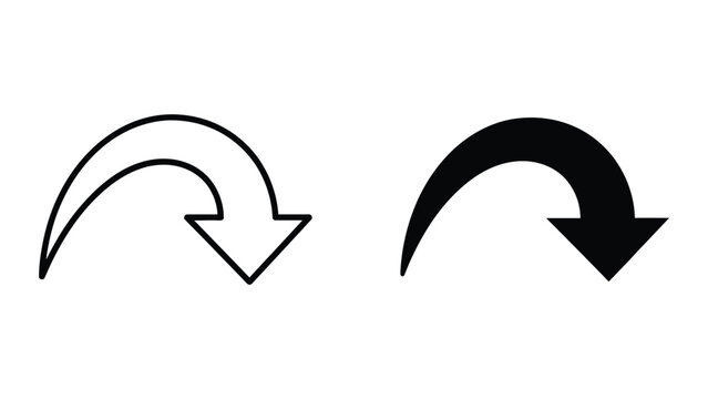 Black and white circular arrow icon showing reverse direction