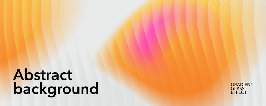 Abstract gradient background with reeded glass texture, modern summer design. Colorful pastel tones in pink, orange and yellow create a bright summer mood and modern aesthetic.