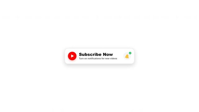 Subscribe Now Button on White Background.