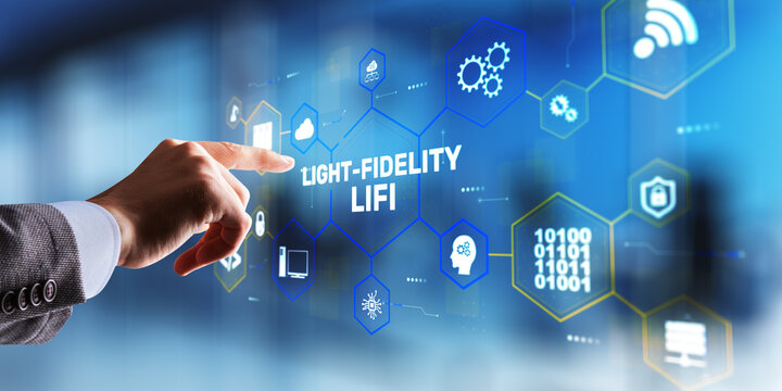 Advanced LiFi technology with light fidelity wireless communication and data transmission systems