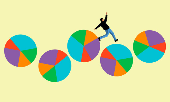 Stumbling on an unstable pie chart representing business failure