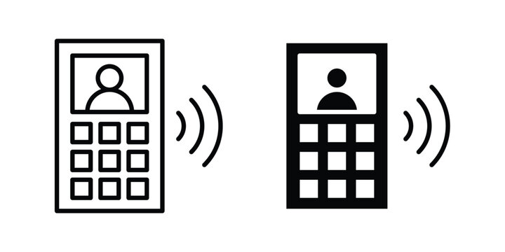 Interphone icon for mobile apps and websites.