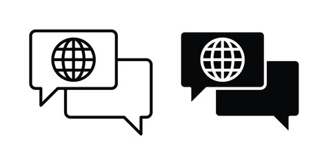 Language icon for mobile apps and websites. © Rajes