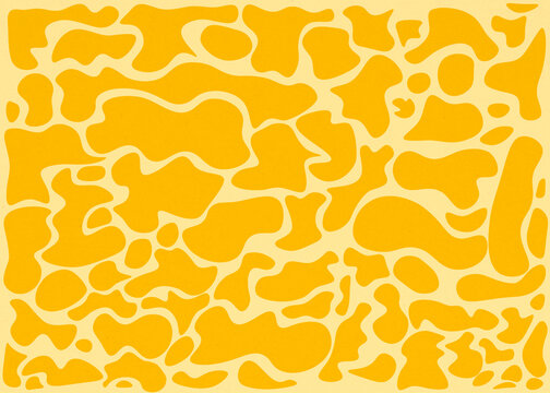 Yellow abstract animalier pattern background with copy space