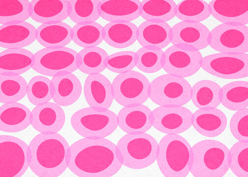 Abstract background pattern with pink overlapping circle design