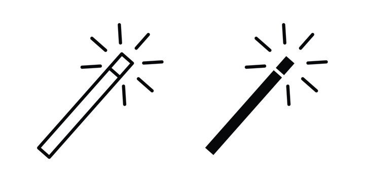 Magic wand icon for mobile apps and websites.