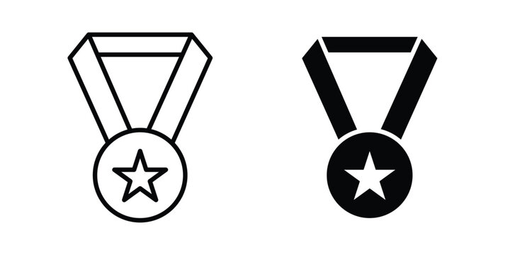 Medal icon for mobile apps and websites.