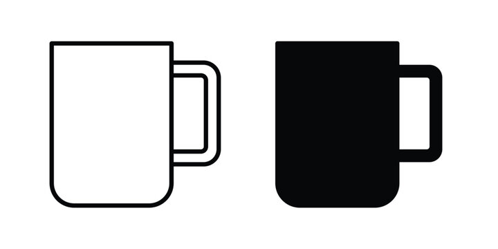 Mug icon for mobile apps and websites.