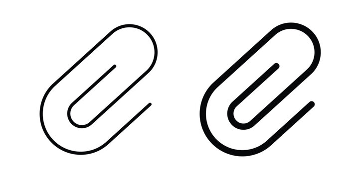 Paperclip icon for mobile apps and websites.