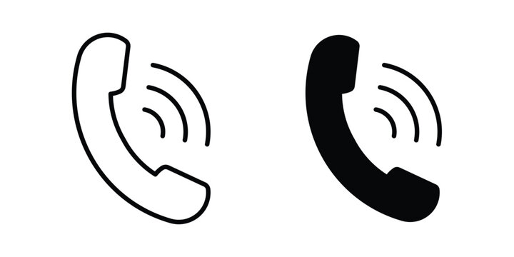 Phone call icon for mobile apps and websites.