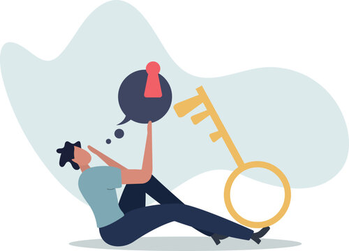 Business support or help to solve problem, clear and unblock work obstacle or key to unlock business idea concept.life situation and activities.