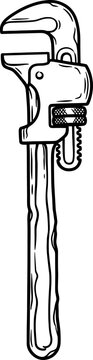 Adjustable stilson wrench for plumbing work