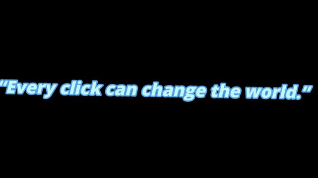 Every click has the power to inspire, connect, and create positive change across the world through technology and innovation.business word cloud concept illustration