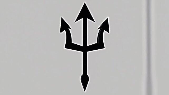 very cool trident silhouette vector video