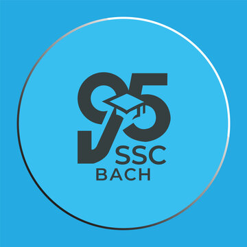 Minimalist 95 SSC Batch Alumni Logo Design Vector