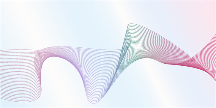 colorful smooth wavy lines, wave backround for presentation design