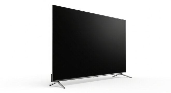 lcd monitor isolated on white