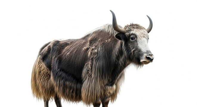 yak on white background